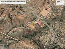 Google Earth Location Map: Grave at Dingukwazi High School, KZN