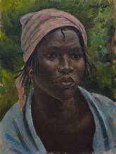 Alfred Neville Lewis 'Portrait of a young African lady'