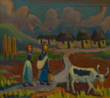 Export for Laubser  'Two figures carrying calabashes'