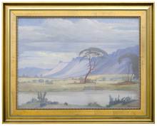 ‘Hartebeestpoort Dam’. Jacob Hendrik Pierneef (with frame)