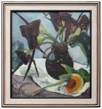  ‘Black lilies’, Irma Stern (with frame)
