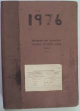 1976 mortuary register cover