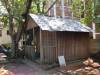 timber hut-side