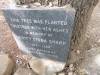 Memorial stone on site