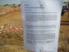 Close-up of Setswana site notice
