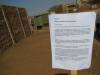 Close-up of Setswana site notice (Site Entrance)