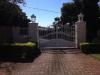 Entrance gates from inside of property